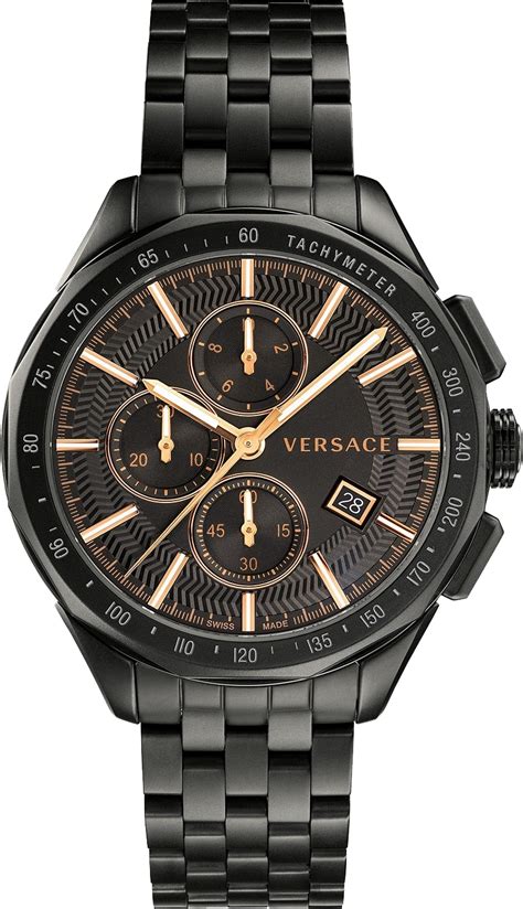 Versace VEBJ00618 Glaze Chronograph Black Stainless Steel 